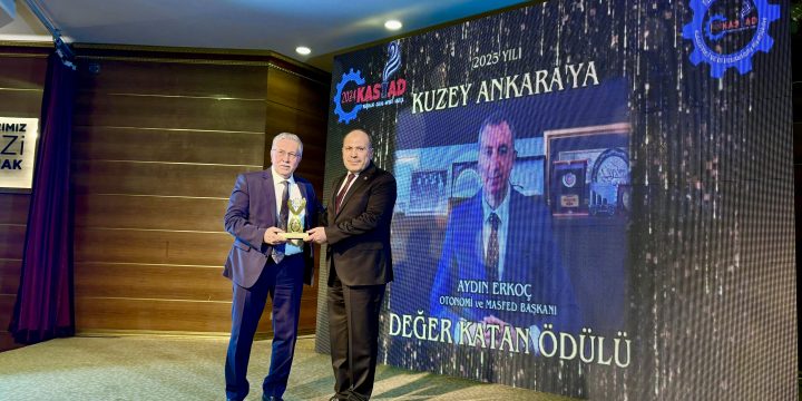 Kuzey Ankara İş İnsanları Derneği’nden Genel Başkanımız Aydın Erkoç’a Anlamlı Ödül
